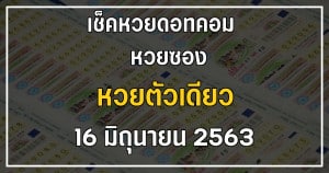 เลขเด็ดหวยตัวเดียว 16/6/63