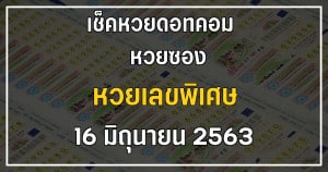 เลขเด็ด เลขพิเศษ 16/6/63